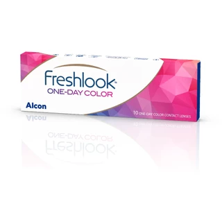 (จัดส่งภายใน1วัน) Alcon Freshlook 1-Day Color คอนแทคเลนส์รายวัน 1 กล่อง 5 คู่ 10 ชิ้น ใส่สบาย อมน้ำ 69%