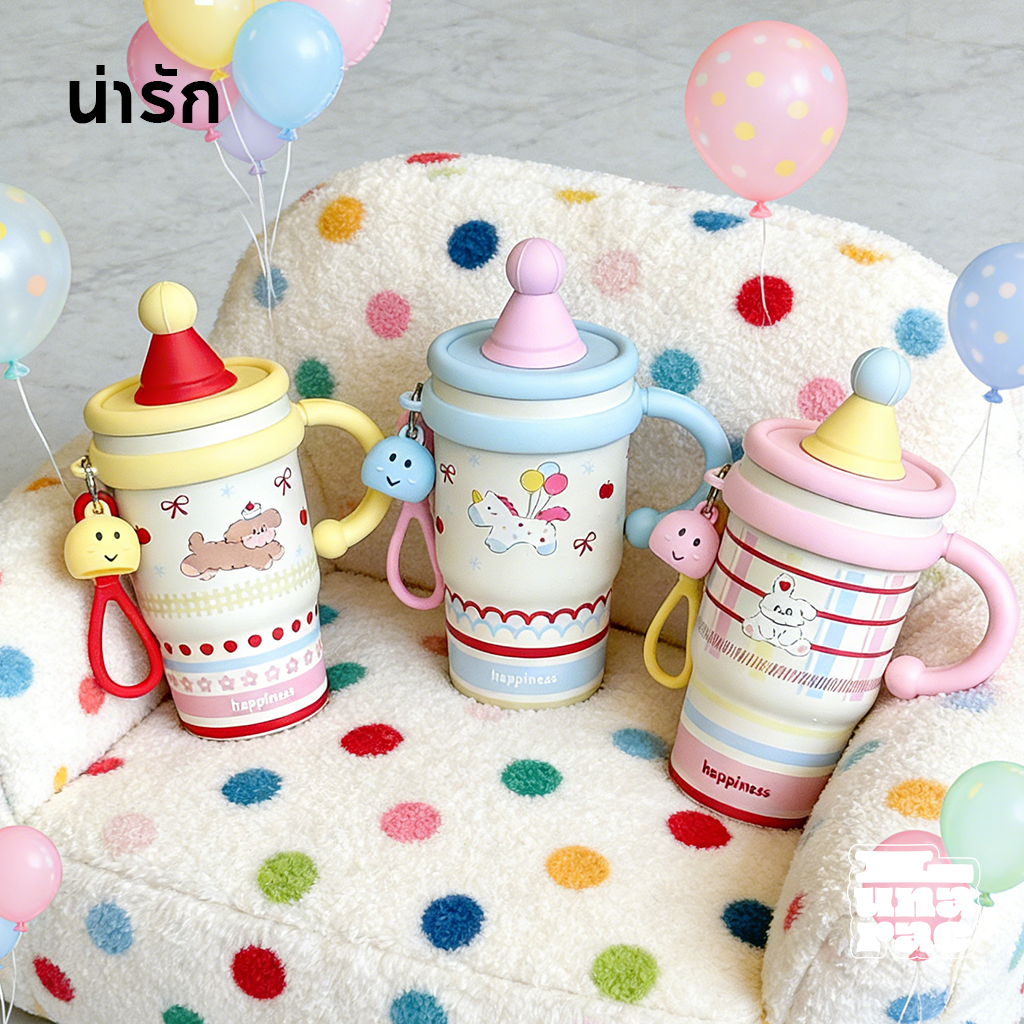 Lunarae Thermo ขวดน้ำเก็บความเย็นแบบพกพาสำหรับใช้กลางแจ้ง ทำจากสแตนเลส 316 ความจุขนาดใหญ่ มีหูหิ้วและหลอดดูด - รูปที่ 6