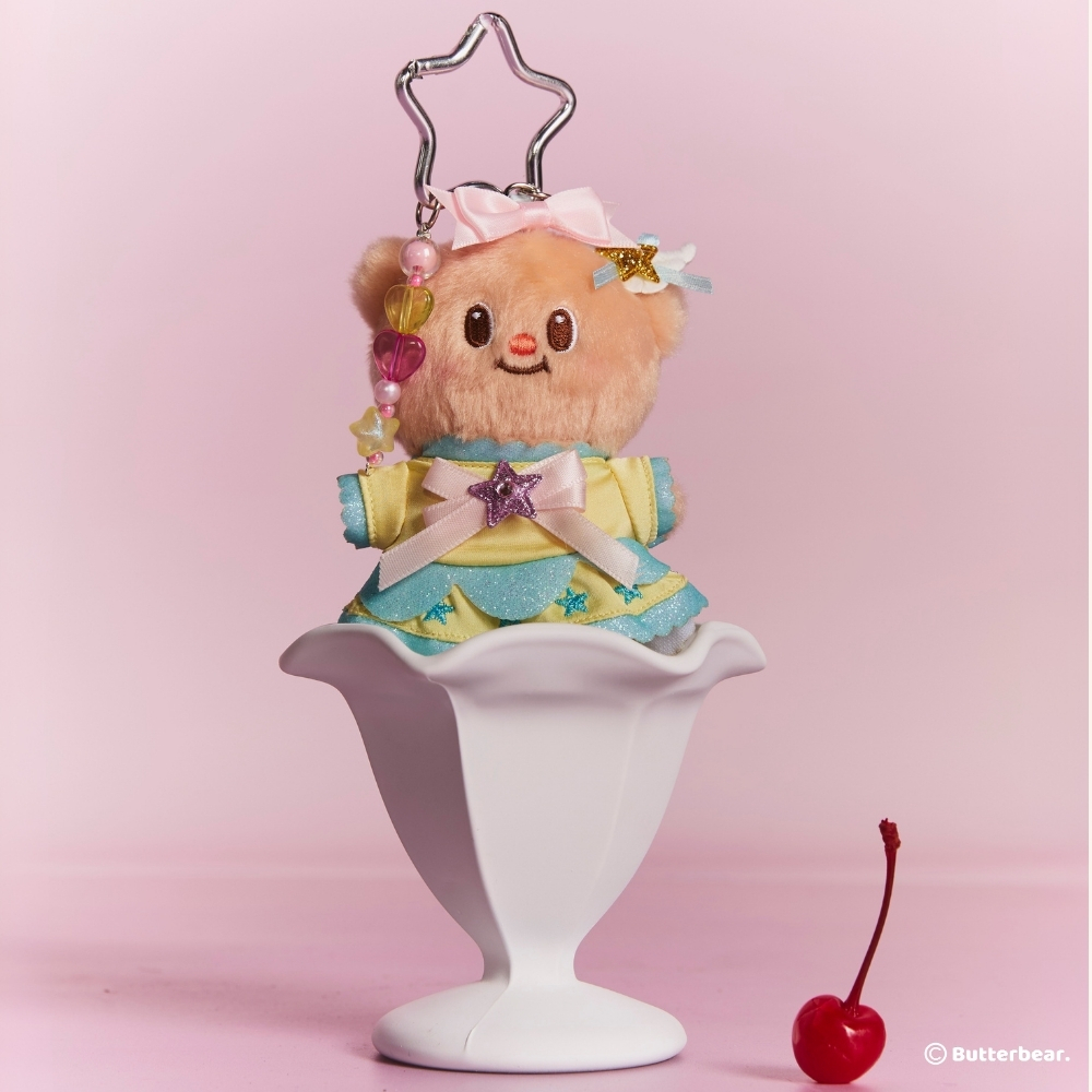 พวงกุญแจบัตเตอร์แบร์ เจลลี่ฮาร์ทวันเดอร์ (Butterbear Jelly Heart Wonder Keychain)