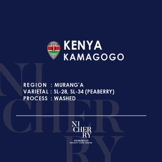 NICHERRY เมล็ดกาแฟ Kenya Peaberry W | Kamagogo | Berry & Citrus — Specialty คั่วอ่อน 150g.