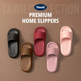 Tawii. รองเท้าแตะใส่ในบ้าน EVA รองเท้าแตะอาบน้ำนุ่มลื่นป้องกันการลื่น สไตล์ญี่ปุ่น หลายสี Unisex