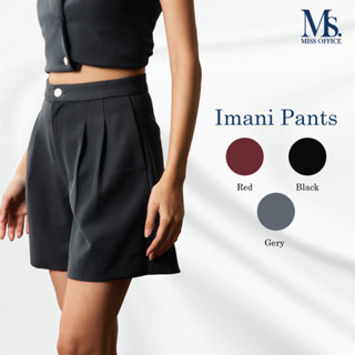 Miss Office กางเกงขาสั้นจับจีบขาบาน (Imani Pant) (MP-146)
