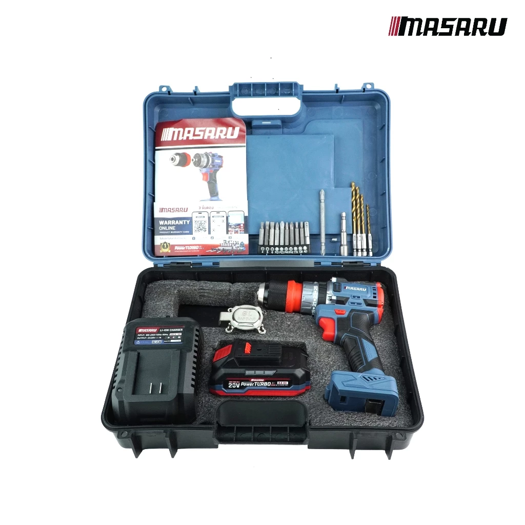 MASARU SCDI-105/240 ไขควงกระแทกไร้สาย MASARU 20V รุ่น  SCDI-105 คลัชปรับได้ แบตทน thumbnail 10