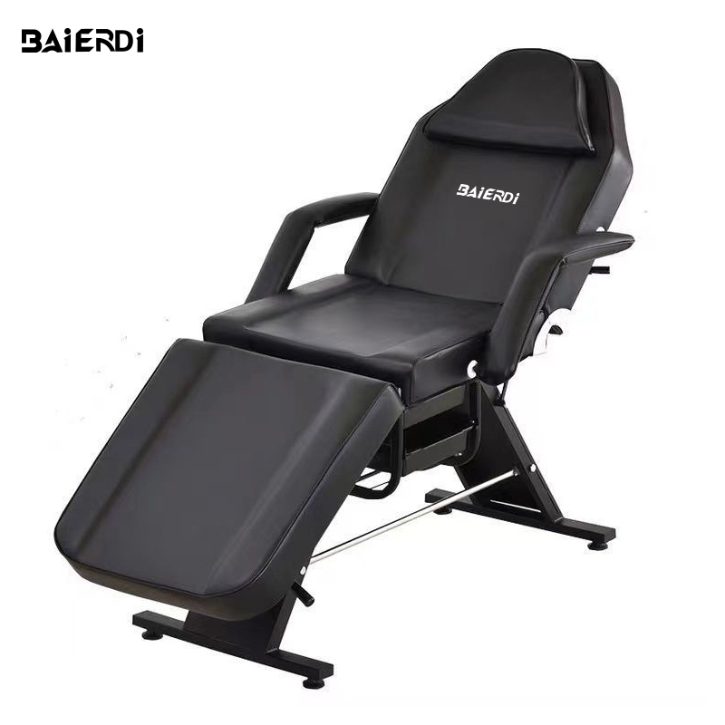 BAIERDI MALL เสริมสวยพับได้หลายระดับ เตียงสักลาย เครื่องสำอางไมโคร นวดตัว กายภาพบำบัด เตียงสปา