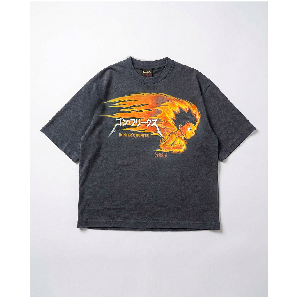 เสื้อยืด แฟชั่น ทรง Boxy Bootleg Gon Furīkusu ZUDTOOKTOU 2026
