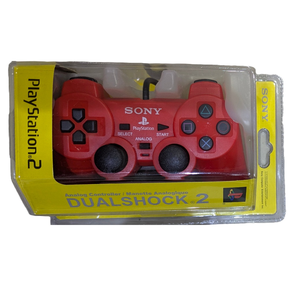 พร้อมส่ง จอย​ PS2 **RED** จ​อย​playstation​2 สินค้า​คุณภาพ(1:1) จอยเกมPS2 Playstation 2 จอยเกมส์PS2