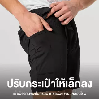 Yuedpao Sportswear - Running Shorts 2026 กางเกงออกกำลังกายขาสั้น กางเกงวิ่ง 2in1 มีซับใน พร้อมกระเป๋าด้านข้าง (10 สี)