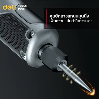 Deli ชุดเครื่องเจียร์ไฟฟ้า เครื่องเจียร์มินิ เครื่องเจียร์ไฟฟ้าพร้อมอุปกรณ์เสริม 31 ชิ้น Straight Grinder
