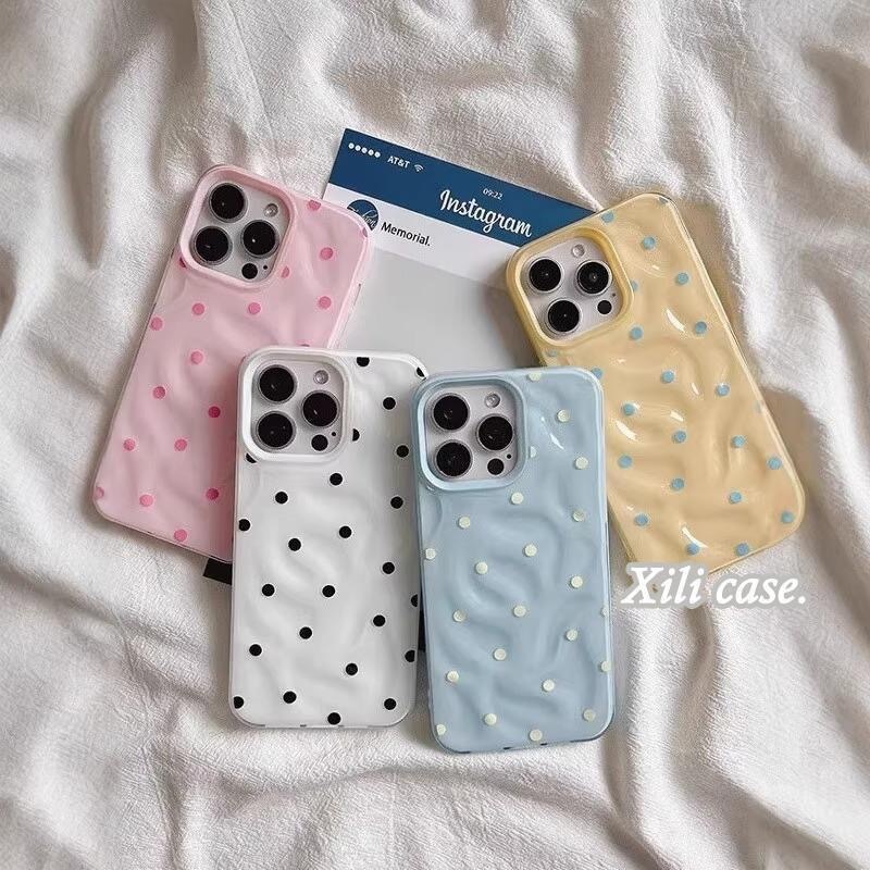 🔥สินค้าพร้อมส่ง! 🔴 เคสโทรศัพท์ลายจุดเด่น เคสไอโฟน เคส iPhone 17/16/15 Pro Max/14/13/12/11/XS/8/7ลายจุด – เต็มไปด้วยชาร์ม