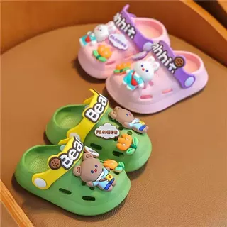 (พร้อมส่ง) รองเท้ารัดส้นเด็ก รองเท้าแตะเด็ก นุ่มนิ่ม สวมใส่สบาย มีกันลื่น Children's sandals สวมใส่สบาย มีกันลื่น