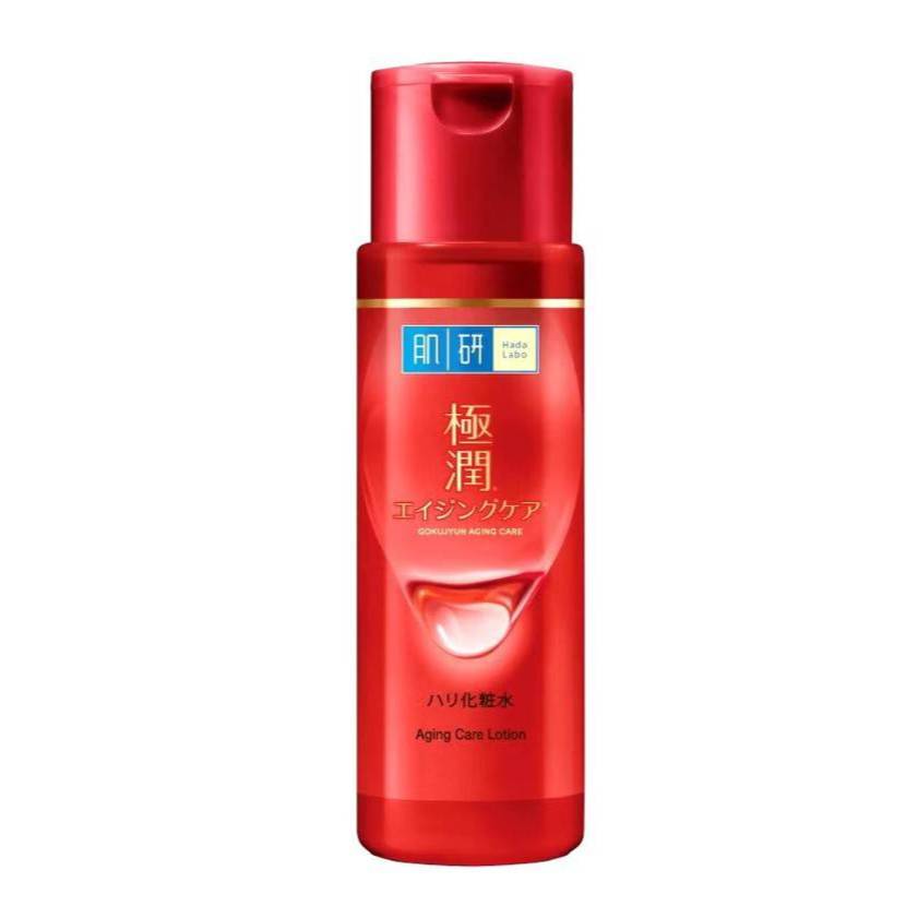 Hada Labo Aging Care Lotion  ฮาดะลาโบะ เอจจิ้ง แคร์ โลชั่น น้ำตบ สีแดง ริ้วรอยจางลง ลดจุดด่างดำตามวัย 170 มล.