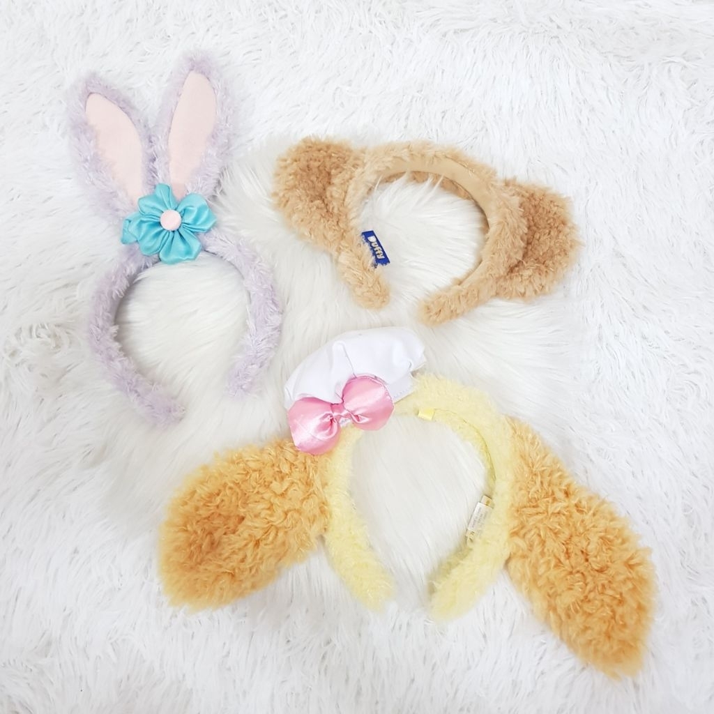 คาดผมduffy and friends คาดผมดัฟฟี่ คาดผมดิสนีย์ tokyo disneysea ของแท้100%มือ2