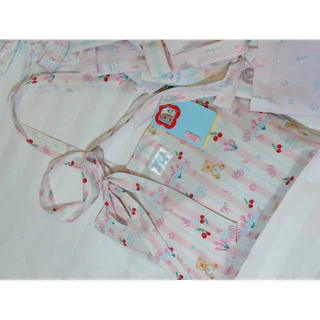 carryme-ถุงผ้าลายพิเศษ⭐️รุ่นประหยัด แถมโบว์ มีซัป ผ้าบาง มีกระดุมแม่เหล็ก ใส่ A4 iPad Pro 13 MacBook