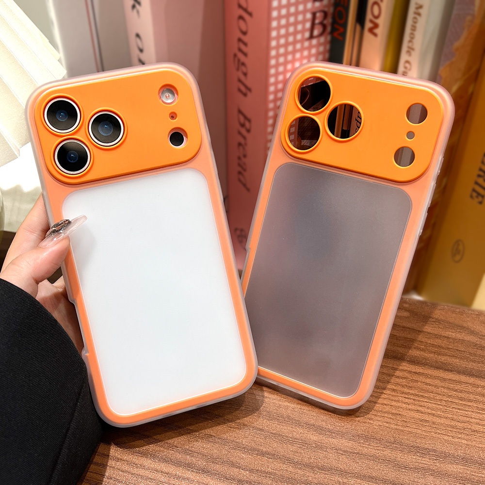 เคสแข็งด้านหรูหราแบบ Instantly Turn 17 Series สำหรับ iPhone 13 15 14 16 Pro Max 17 Pro Max เคสโทรศัพท์สีลูกกวาดใสขุ่น