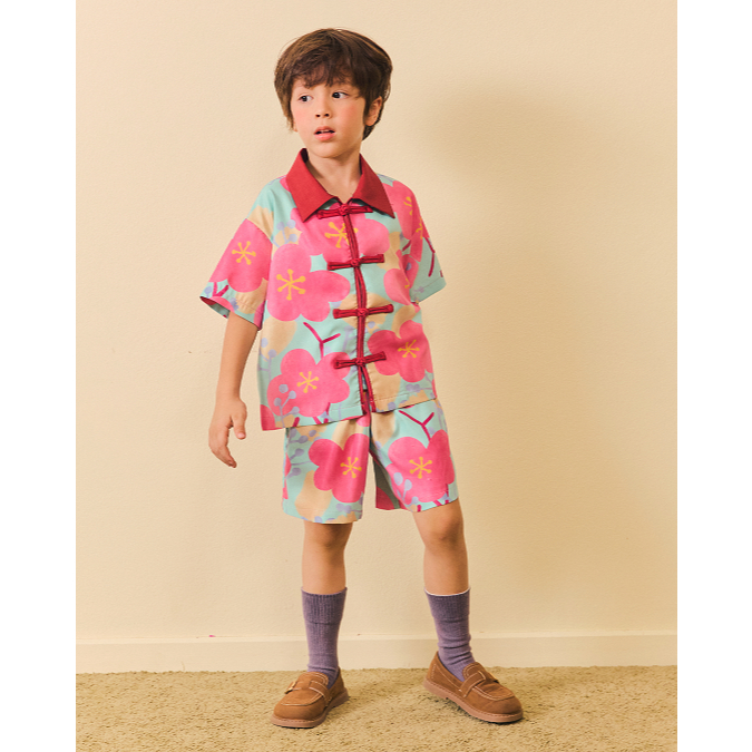 Littlemojo Mei in Bloom Mint Boy Set