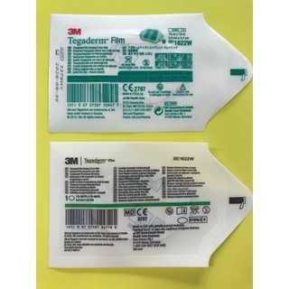 3M TEGADERM  4.4X4.4CM  แผ่นฟิล์มใสปิดแผลกันน้ำ รุ่น 1622W(5ชิ้น) โฉมใหม่