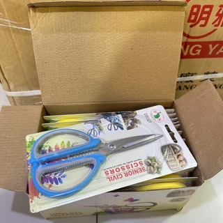 กรรไกร7นิ้ว ขายยกกล่อง12ชิ้น คละสี (no.1621-1)