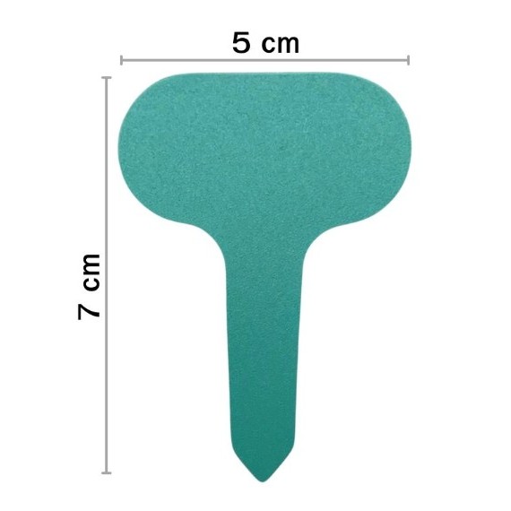 ป้ายต้นไม้ สีเขียว กว้าง 5 CM สูง 7 CM