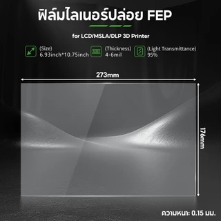【🚚สินค้าพร้อมส่ง】5pcs Elegoo Saturn 4 Ultra ฟิล์มปลดปล่อย FEP ของเครื่องพิมพ์ 3 มิติ for Elegoo Saturn 2/3/4/4 Ultra/4 3