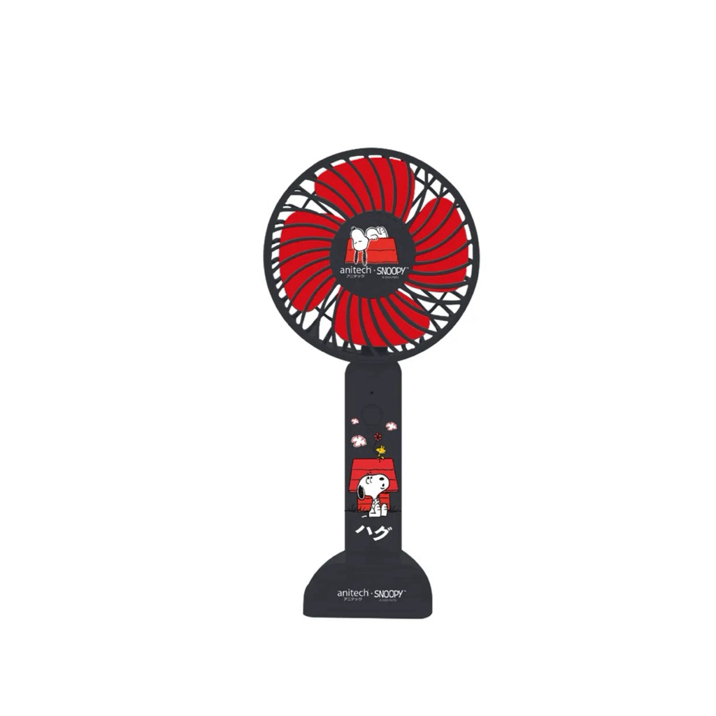 Anitech พัดลมพกพา SNP-SPF1200-BLACK ปรับได้ 3 ระดับ ใช้งานประมาณ 2-4 ชั่วโมง
