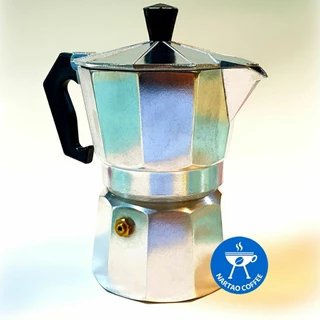 โมเกสเพรสโซ่ Moka pot รุ่นอัพเกรดหัวชงแบบ basket ออกแบบพิเศษใช้กาแฟเพียง 8-18 กรัม ก็ได้รสชาติเข้มข้นหอมละมุน