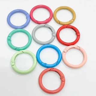 ห่วง พวงกุญแจ เกรดB เงิน ทอง คละสี ขนาด 30mm 32mm ห่วงสปริงล็อค 100pcs ของตกแต่ง อุปกรณ์งานฝีมือ
