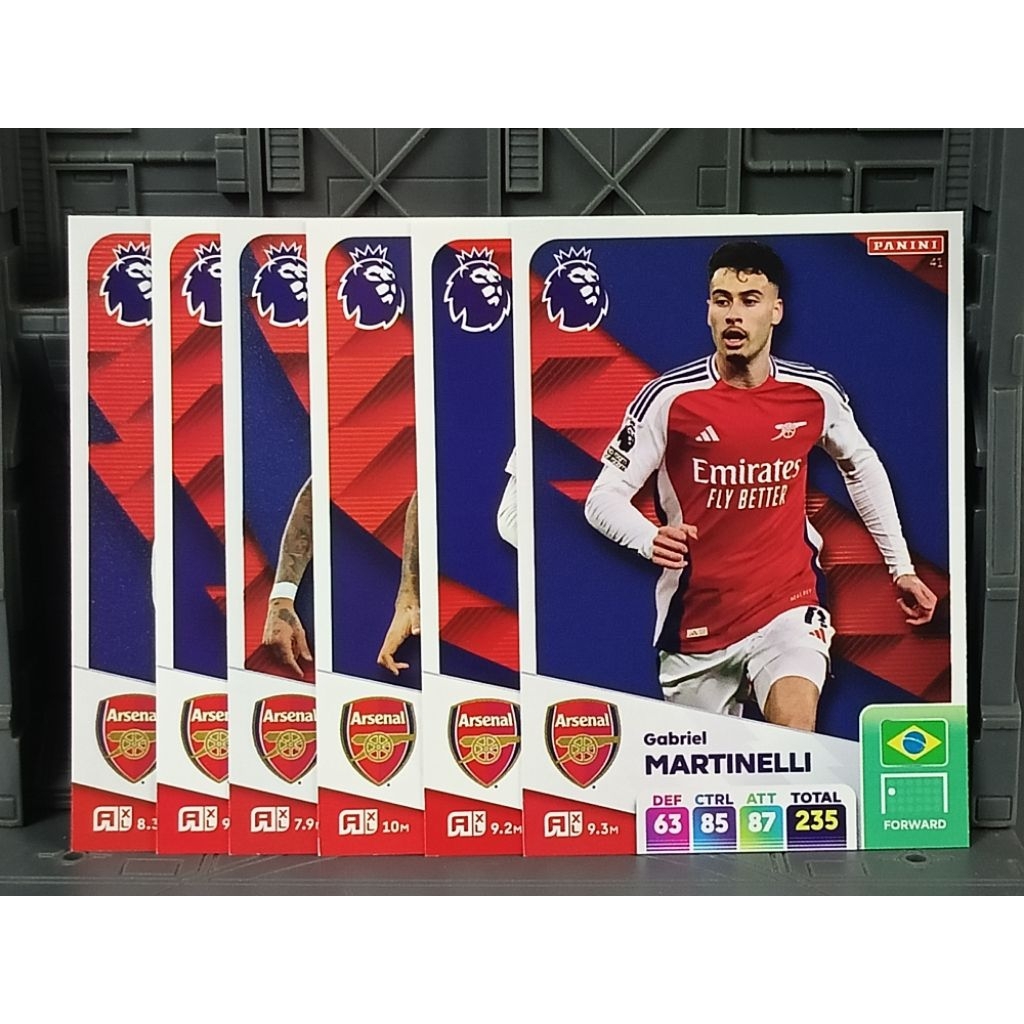 รวมการ์ด Arsenal 
Panini 2024/2025 Adrenalyn XL Card

