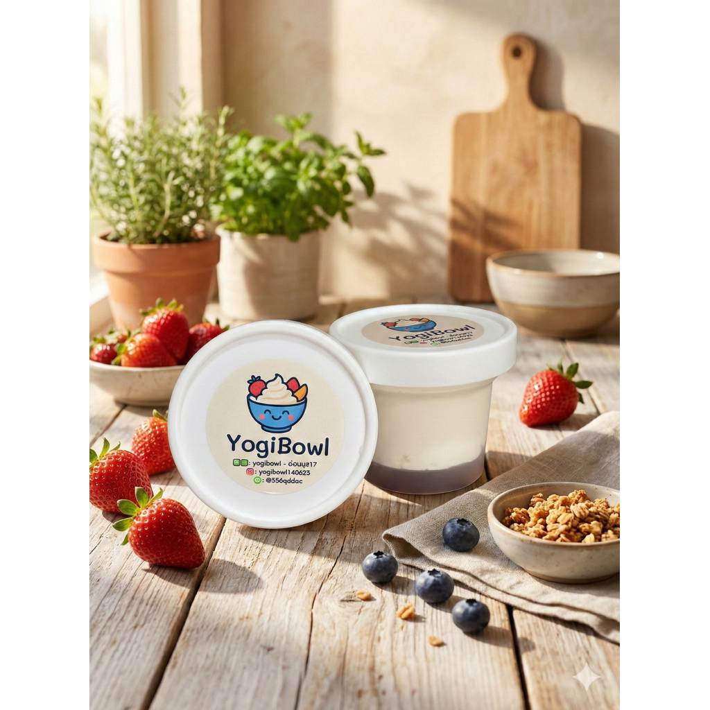 Yogibowl greek yogurt homemade original flavor