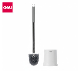 Deli แปรงล้างห้องน้ำ แปรงขัดห้องน้ำ พร้อมที่เก็บแปรง หัวแปรง…