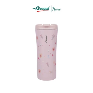 Seagull แก้วน้ำสุญญากาศ มินิมอล 0.5 ลิตร (พิมพ์ลาย) ลายพิมพ์พิเศษ เก็บร้อน-เย็น พกพาสะดวก ใส่ช่องแก้วในรถได้