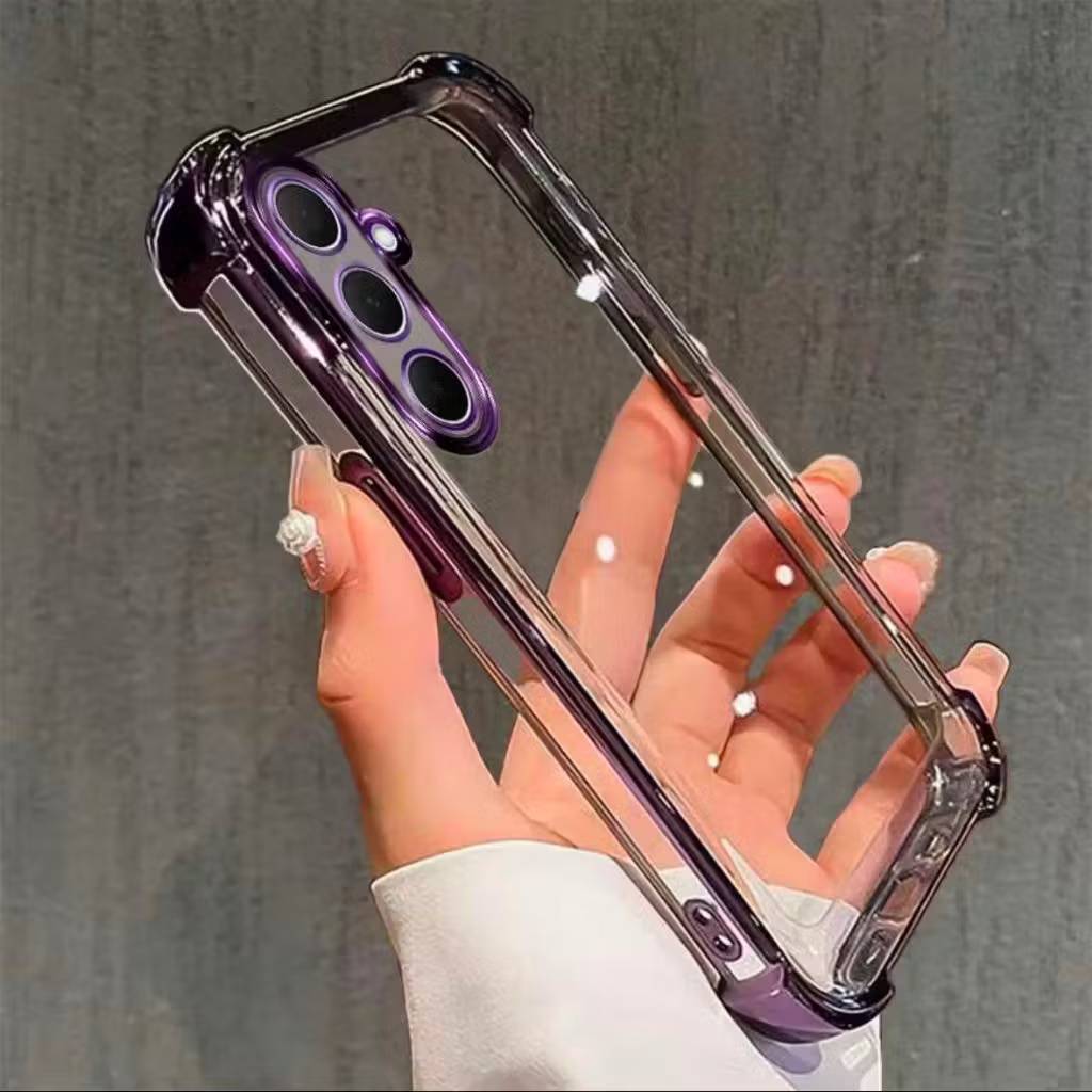 เคสใส กันรอยเลนส์กล้อง VIVO Y17 Y11 Y12 Y15 Y21D Y31 2025 Y04 Y04S Y29S เคสขอบสี กันกระแทก Q1