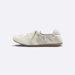 GU (พร้อมส่ง) รองเท้าผ้าใบ ดีไซน์รองเท้าบัลเล่ต์ / GU Gathered ballet sneakers