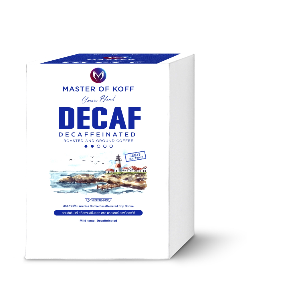 กาแฟดริป ดีแคฟ กาแฟไม่มีคาเฟอีน อาราบิก้า 100% Decaf Drip Coffee เลือกรสได้ Decaf และผงมิกซ์เบอร์รี่ฟรีซดราย กล่อง 5 ซอง - รูปที่ 2