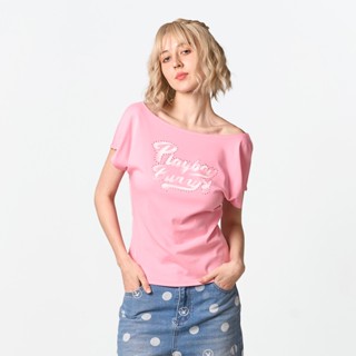 PLAYBOY POLKA LOVE เสื้อยืดรุ่น P1WT261TF027PK