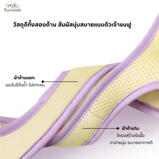 Mango สายจูงสุนัขขนาดเล็กพร้อมเสื้อกั๊ก ปลอกคอสำหรับลูกสุนัข สายจูงนิ่ม ใส่สบาย Pet Dog Harness and Leash Set for Small