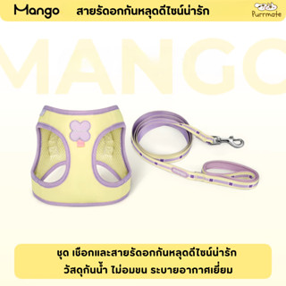 Mango สายจูงสุนัขขนาดเล็กพร้อมเสื้อกั๊ก ปลอกคอสำหรับลูกสุนัข…