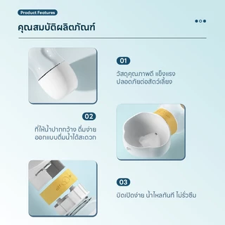 Doge&Orange พร้อมส่ง ที่ให้น้ำสัตว์เลี้ยงแบบพกพา ขวดน้ำสัตว์เลี้ยง กระบอกน้ำสัตว์เลี้ยง แบบหมุนสะดวก MIP164