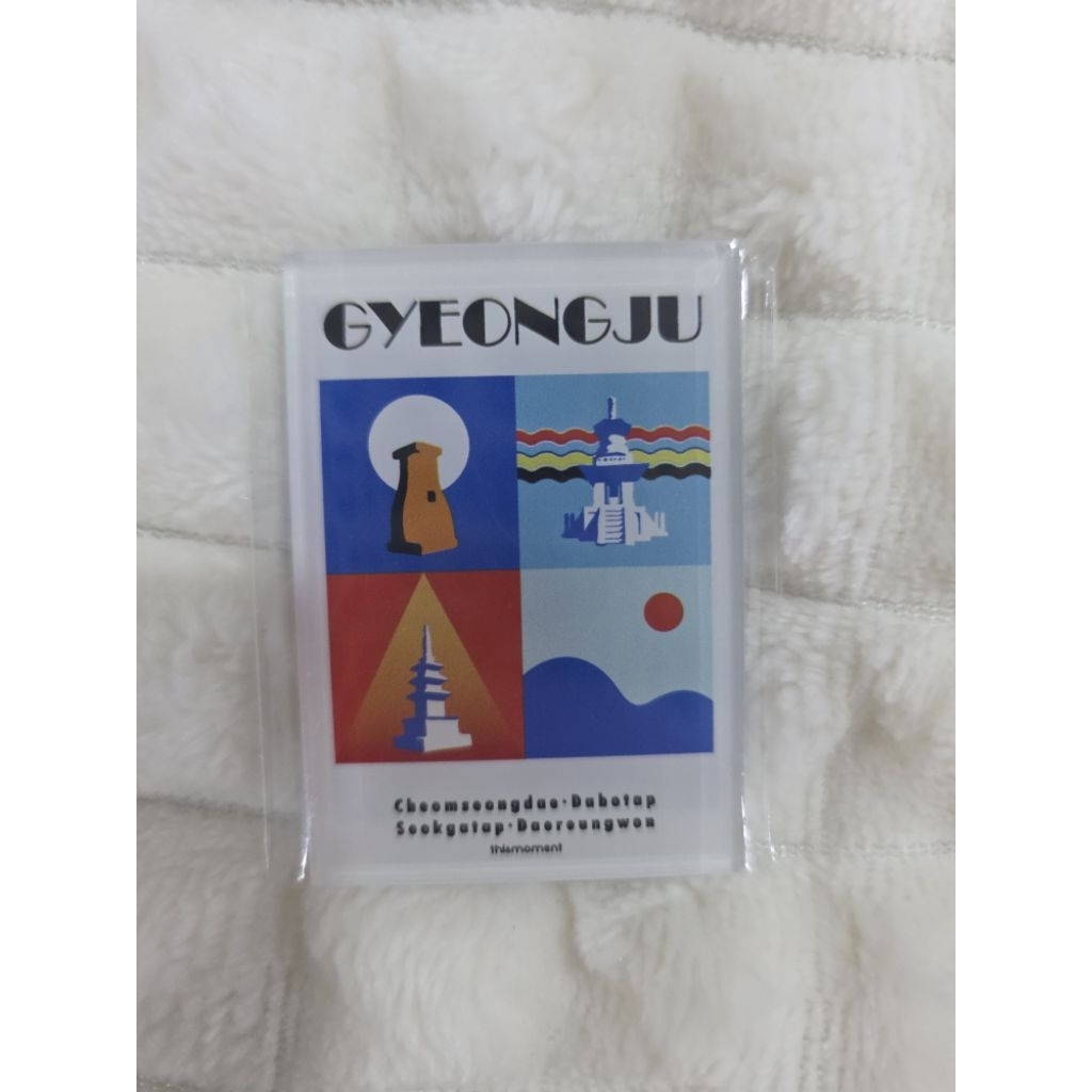 แม่เหล็กติดตู้เย็น สถานที่เที่ยวคยองจู ประเทศเกาหลีgyeongju