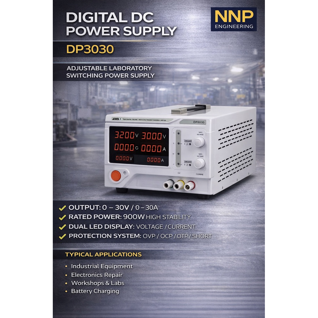 MESTEK DP3030 Digital DC Power Supply      Adjustable Laboratory Switching Power Supply