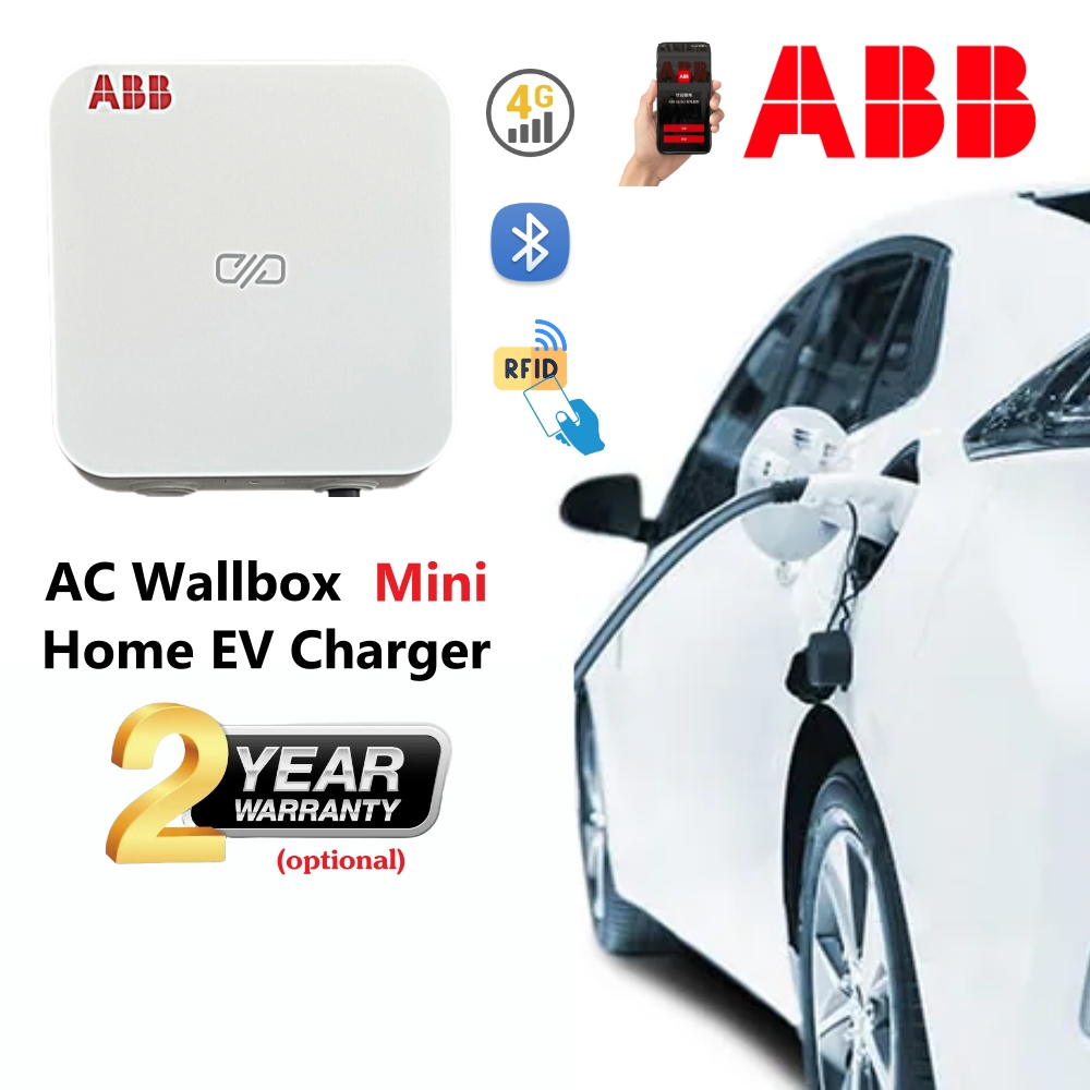 ของแท้ ABB EV Home Charger AC Wallbox Mini เครื่องชาร์จ EV 4G บูลทูธ 7KW 32A Type2 (BYD/AION/DEEPAL)