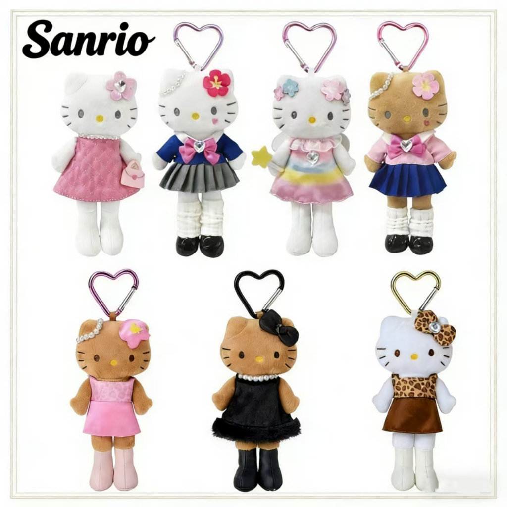 [พร้อมส่งจาก🇹🇭] SANRIO HELLO KITTY GOGO GALพวงกุญแจตุ๊กตา Hello kitty