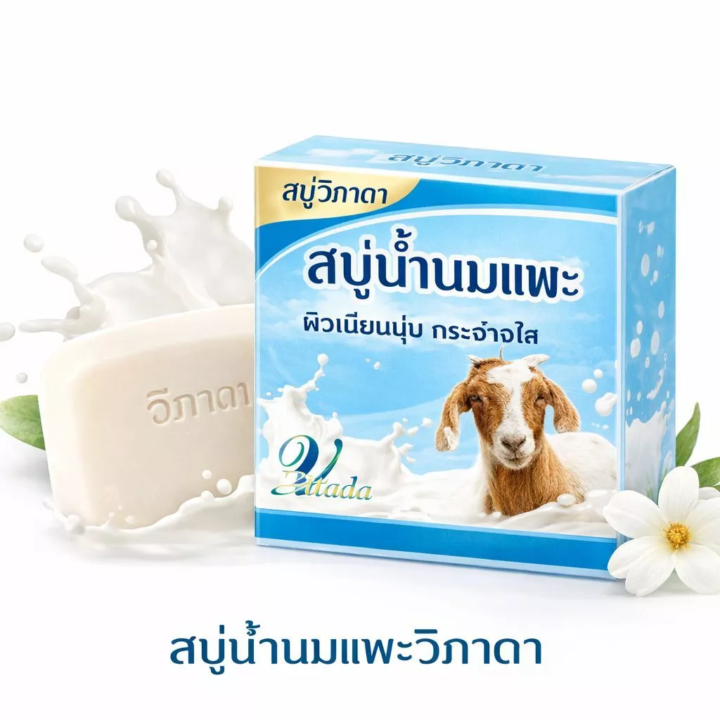 สบู่น้ำนมแพะ วิภาดา 65 กรัม thumbnail 6