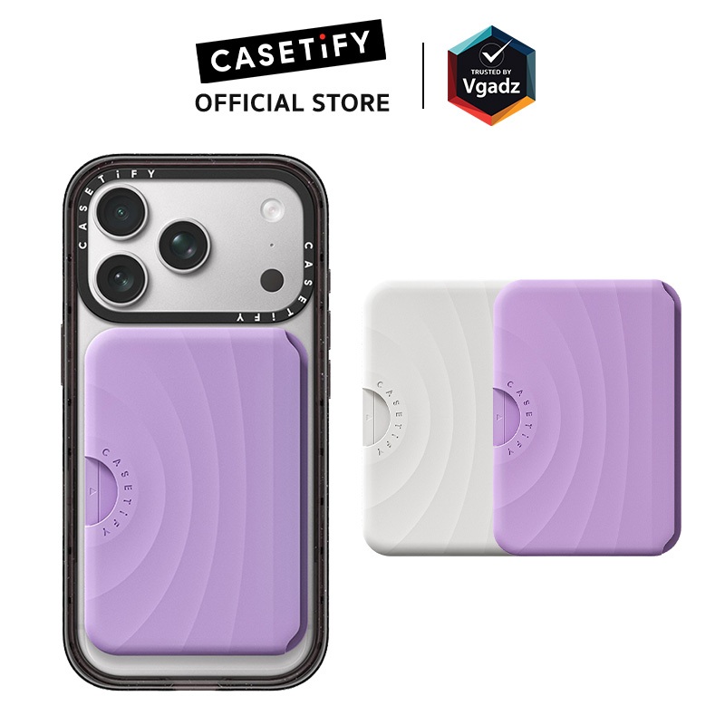 Casetify รุ่น Snappy Ripple Wallet - ที่เก็บบัตรติดหลังมือถือ