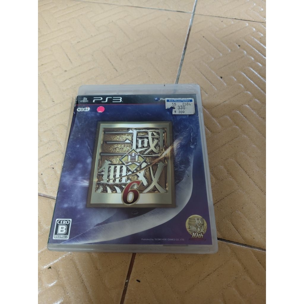 dynasty warriors 6 แผ่นเกม PS3 แท้ แผ่นสวย