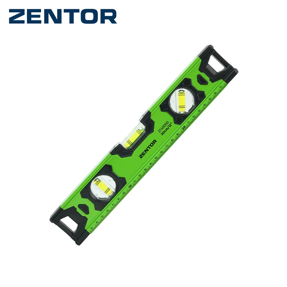 Zentor ระดับน้ำ ที่วัดระดับน้ำ หลอดลูกน้ำ 3 องศา ระดับน้ำอลูมิเนียมแม่เหล็ก ขนาด 30 40 60 80 ซม Spirit Level