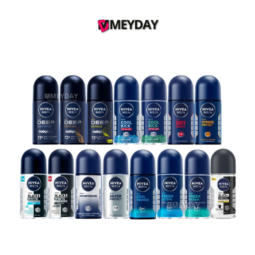 NIVEA Men  นีเวีย เมน โรลออน ผลิตภัณฑ์ระงับกลิ่นกาย สำหรับผู้ชาย 50 ml