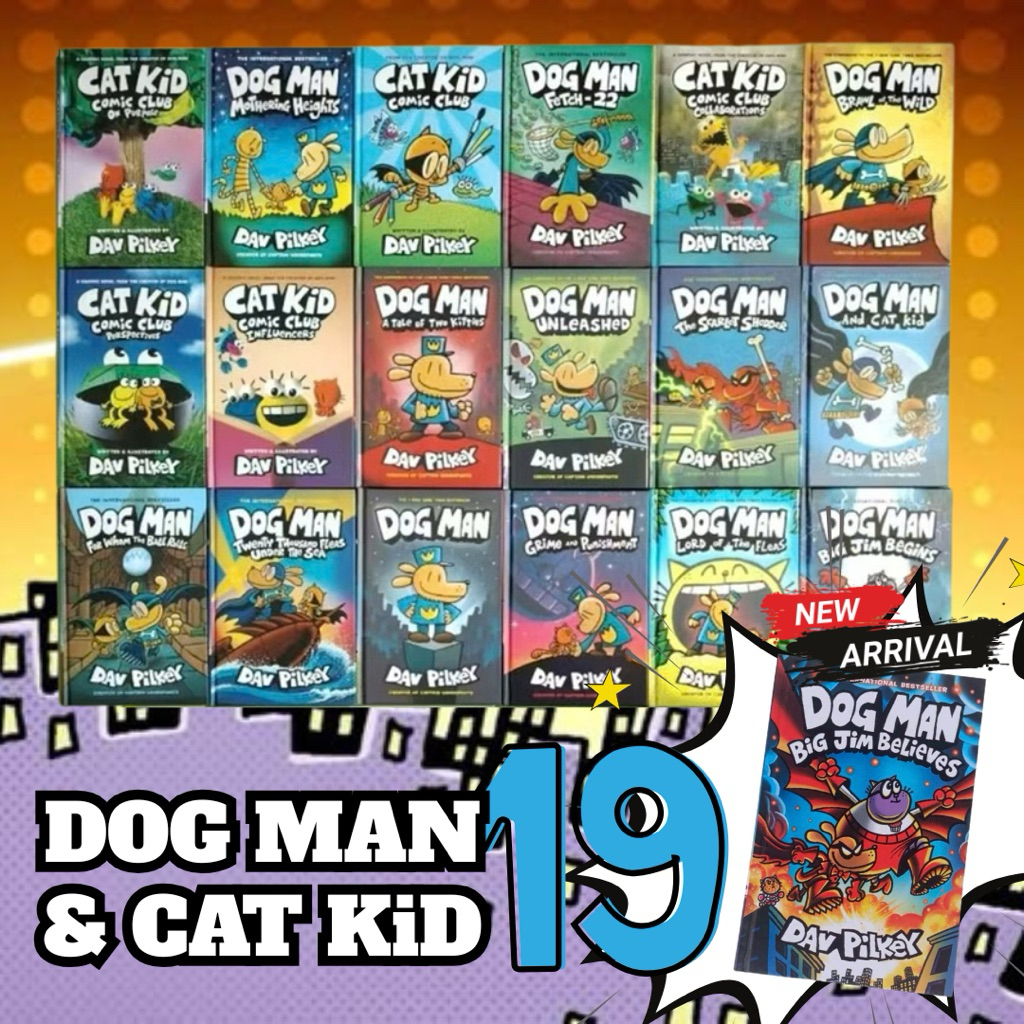19 เล่ม!! หนังสือชุด Dog Man และเล่มใหม่ Cat kid หนังสือ comic book Must Have item!! พร้อมส่งค่ะ