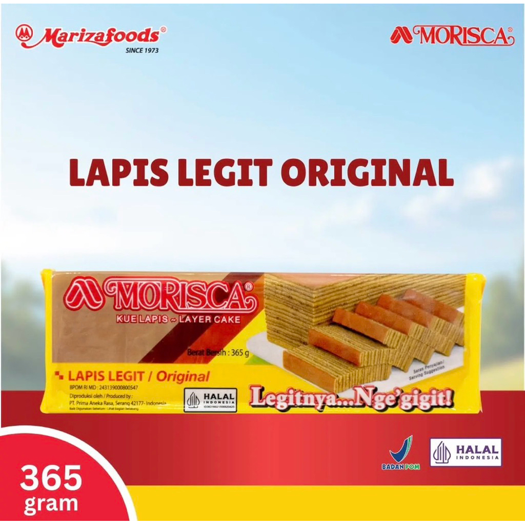 Indonesia Morisca Kue Lapis / Layer Cake Original , 365 gram