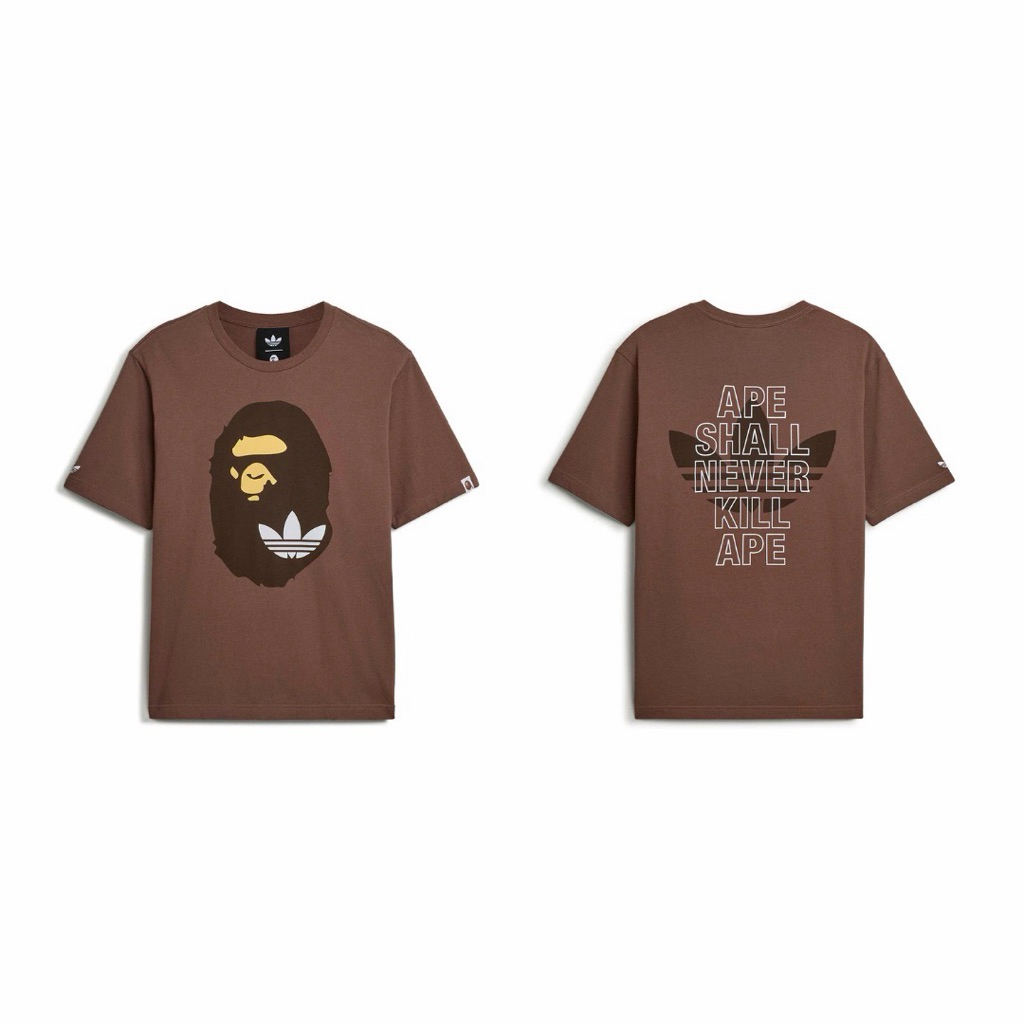🇹🇭[ของแท้ 100% พร้อมส่ง] เสื้อยืด Bape X Adidas SSL Tee