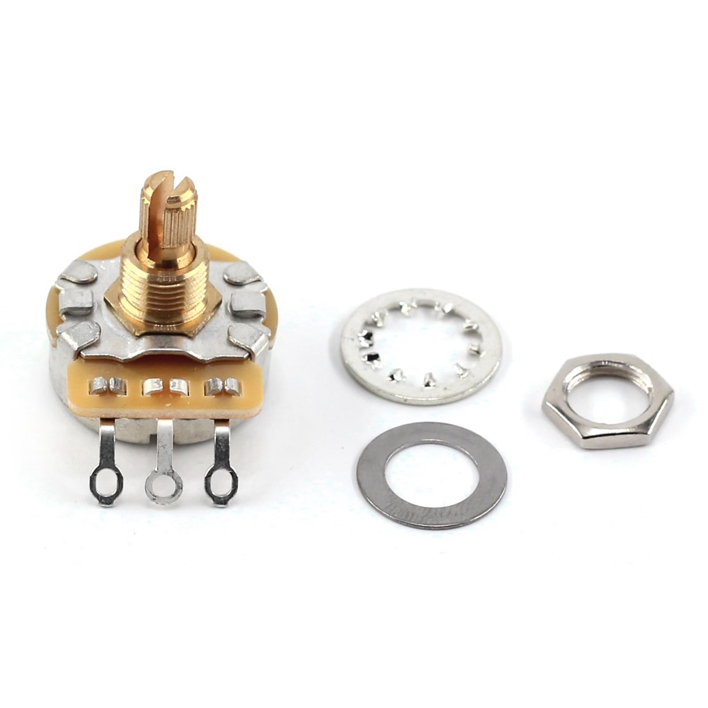 CTS 250k Potentiometer - Custom Short Split Shaft, Audio Taper TAOT Custom